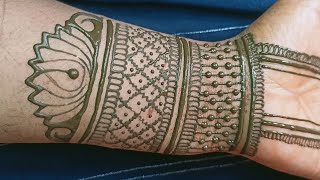 Front hand beautiful mast latest easy mehndi design [upl. by Solenne]