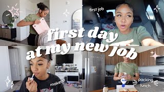 GRWM first day of work  summer internship vlog [upl. by Dyoll]