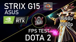 Dota 2 Performance 1440P amp FHD  Asus Strix G15 RTX 3060 115W  G513QM  Ryzen 5900HX [upl. by Drawde]