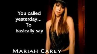 Mariah Carey  Breakdown Lyrics [upl. by Molly]