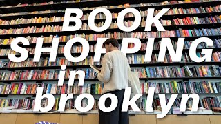 book shopping in brooklyn and book haul [upl. by Elocal]