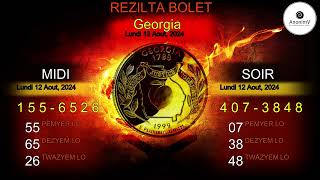 Rezilta tiraj Borlette New York Georgia Florida pour Mardi 13 Aout 2024 [upl. by Artened]