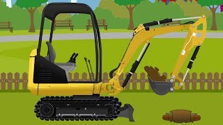 Koparka Betoniarka Maszyny Budowlane Bajka Dla Dzieci  Concrete Mixer Excavator Kids Video [upl. by Callie]