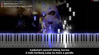 Gawryle  Harnaś Ice Tea karaoke piano tekst [upl. by Riegel476]