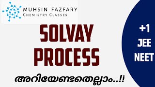 Solvay process  PREPERATION OF SODIUM CARBONATEWASHING SODA  Plus one  JEE  NEET  MALAYALAM [upl. by Deragon911]