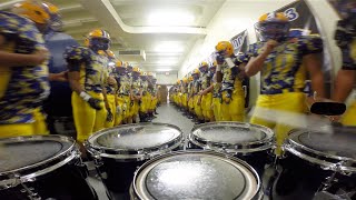 LT Drumline Football Team March Out Tenor Cam [upl. by Dail]