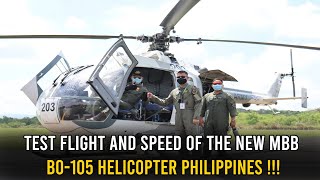 Test Flight and Speed Of The New MBB Bo105 Helicopter Philippines [upl. by Cherise938]