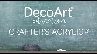 Learn About Crafters Acrylic Paints [upl. by Farrica394]