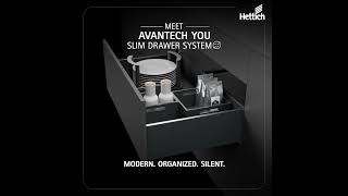 Hettich AvanTech You Slim Drawer System [upl. by Gnaw]