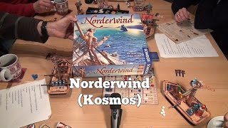 Test Norderwind Kosmos Rezension und Beispielrunde von SpielePodcastde [upl. by Emoraj]