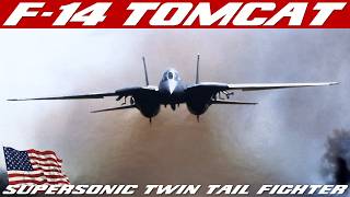 F14 Tomcat  History Of Grumman TwinEngine TwinTail VariableSweep Wing Fighter Aircraft [upl. by Yager30]