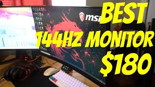 MSI 144HZ Curved Monitor Unboxing Optix G24C4 gaming monitor 144hz tech unboxing computer [upl. by Elauqsap]