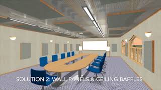 Acoustic Design Conference Room  Acoustic Treatment Plan 3D Layout and Walkthrough [upl. by Ellord]