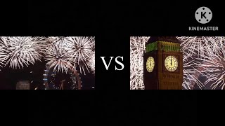 BBC London New Year Fireworks 2014 [upl. by Ahcrop]