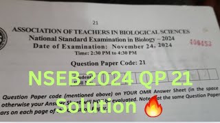 NSEB 2024 QP 21 solution nseb olympiads nsep iapt [upl. by Acissey722]