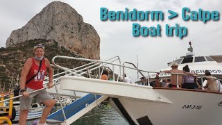 Benidorm  Boat trip to Calpe  A nice day out [upl. by Aicenert]