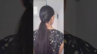 Ponytail hairstyle Ponytail amazinghacks minivlog hairtutorial hair hairstyle easyhairstyle [upl. by Ynattirb35]