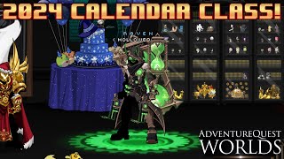 AQW 2024 Calendar Class Preview Chrono Shadowslayer Is FUN AQWorlds [upl. by Leiser]