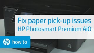 Fixing Paper PickUp Issues  HP Photosmart Premium AllinOne Printer C309g  HP [upl. by Godard]