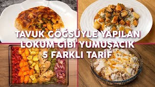 Tavuk Göğsüyle Yapılan Lokum Gibi Yumuşacık 5 Farklı Tarif Seç Beğen  Yemekcom [upl. by Fasto]