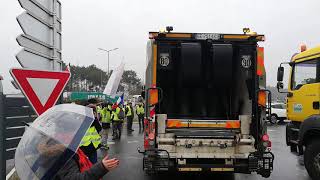 Gilets jaunes  manifestation à Langon le 5 février [upl. by Romilly]