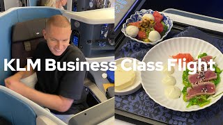 First KLM Business Class Flight  YVR ✈️ AMS 2024 [upl. by Audly]