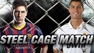 Cristiano Ronaldo vs Lionel Messi Steel Cage Match  WWE 2K15 PS4 [upl. by Potts]