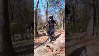 9 year old trail riding on an electric unicycle BIG PEDAL CLIP AT THE END EUC Onewheel [upl. by Areyk]