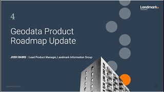 Landmark Geodata Product Roadmap [upl. by Enala635]