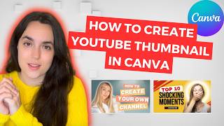 How to Make YouTube Thumbnail with Canva for free  Canva Tutorial [upl. by Monagan]