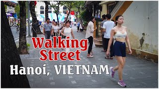 🇻🇳 Vietnam Hanoi video 4K  Hoan Kiem Lake Walking Street on Weekend [upl. by Steven]