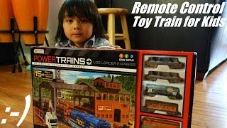 Remote Control Train Power Trains Log Loader Express Playtime w Hulyan [upl. by Annavoeg898]