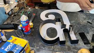 How To Make Acrylic Letter Raizing ಅಕ್ರಿಲಿಕ್ ಲೆಟರ್ ರೈಸಿಂಗ್ used Polyfix glue 8882946874 [upl. by Kempe435]