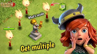 How to Get Multiple RABBIT LANTERN  Whats inside the rabbit lantern  CLASH OF CLANS [upl. by Tenej9]