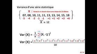 Moyenne variance et écart type Terminale S [upl. by Calli]