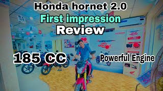 Honda Hornet 20 First Impression Review  185 CC Powerful Engine  Chapri Rider [upl. by Trina465]