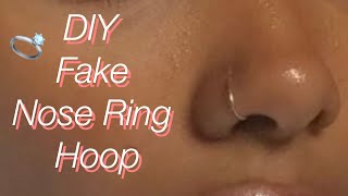 How To Make A DIY Fake Nose Ring [upl. by Eppesuig151]