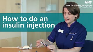 How to do an Insulin Injection [upl. by Uda394]