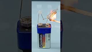 Bimetallic effect diy dcmotor [upl. by Edniya256]