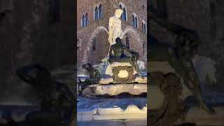 FOUNTAIN OF NEPTUNE ONE OF THE BIGGEST FOUNTAIN IN FLORENCE ITALY shorts [upl. by Anayek]