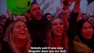 Coldplay  The Scientist  Glastonbury 2016 ENPT Legendado [upl. by Ahsiele]