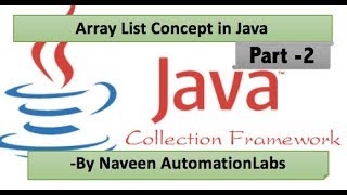 ArrayList Java Collections Framework Tutorial Part 2 [upl. by Clough]