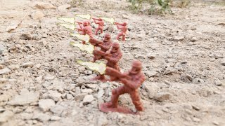 Army menSeige of the sand camp stopmotion plastic army men [upl. by Mabelle]