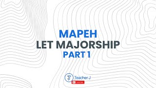 MAPEH LET MAJORSHIP  LET DRILLS 2023 NEW CURRICULUM  PART 1  20 ITEMS [upl. by Lasyrc324]