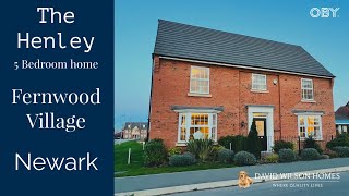 David Wilson Homes The Henley 5 Bedroom showhome at Fernwood Village Newark [upl. by Atteirneh]