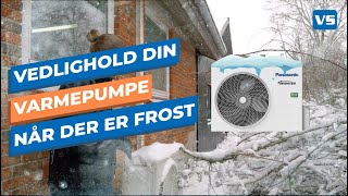 Sådan vedligeholder du din luft til luft varmepumpe udedel i sne og frostvejr [upl. by Naujet]