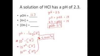 Given pH amp pOH Solve for H amp OH Practice Problems [upl. by Ednutey]