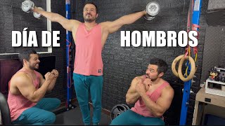 ASÍ ES UNA RUTINA HOMBROS COMPLETA  Fuerza e Hipertrofia Tríceps Pecho y Hombros gym calistenia [upl. by Noleta128]