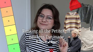 Ranking all the 37 PetiteKnit patterns Ive made [upl. by Neiv]