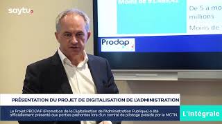 Présentation du projet de digitalisation de lAdministration [upl. by Eceertal]